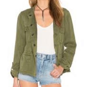 Plus Size 2X Suede Leather Jacket Olive Green Button Up Pockets EUC